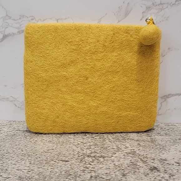 Felted mermaid coin zip coin purse bag - Picture 2 of 6